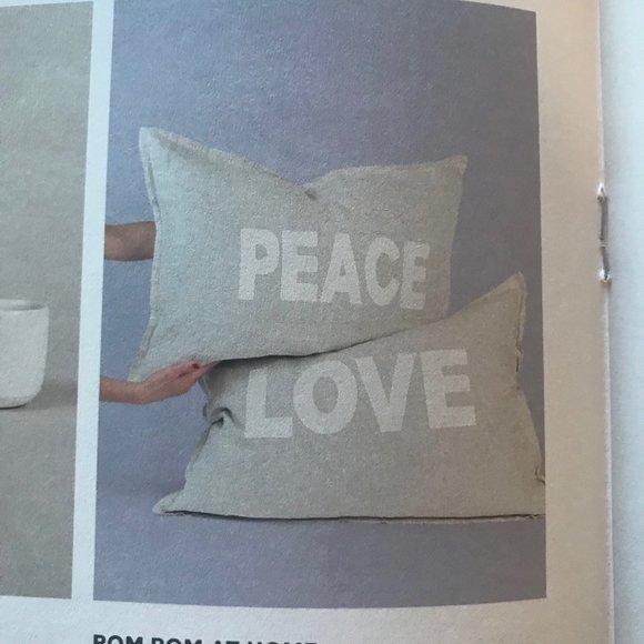 Peace and Love Pillow Sham Set - Jilly Box - Picture 1 of 4